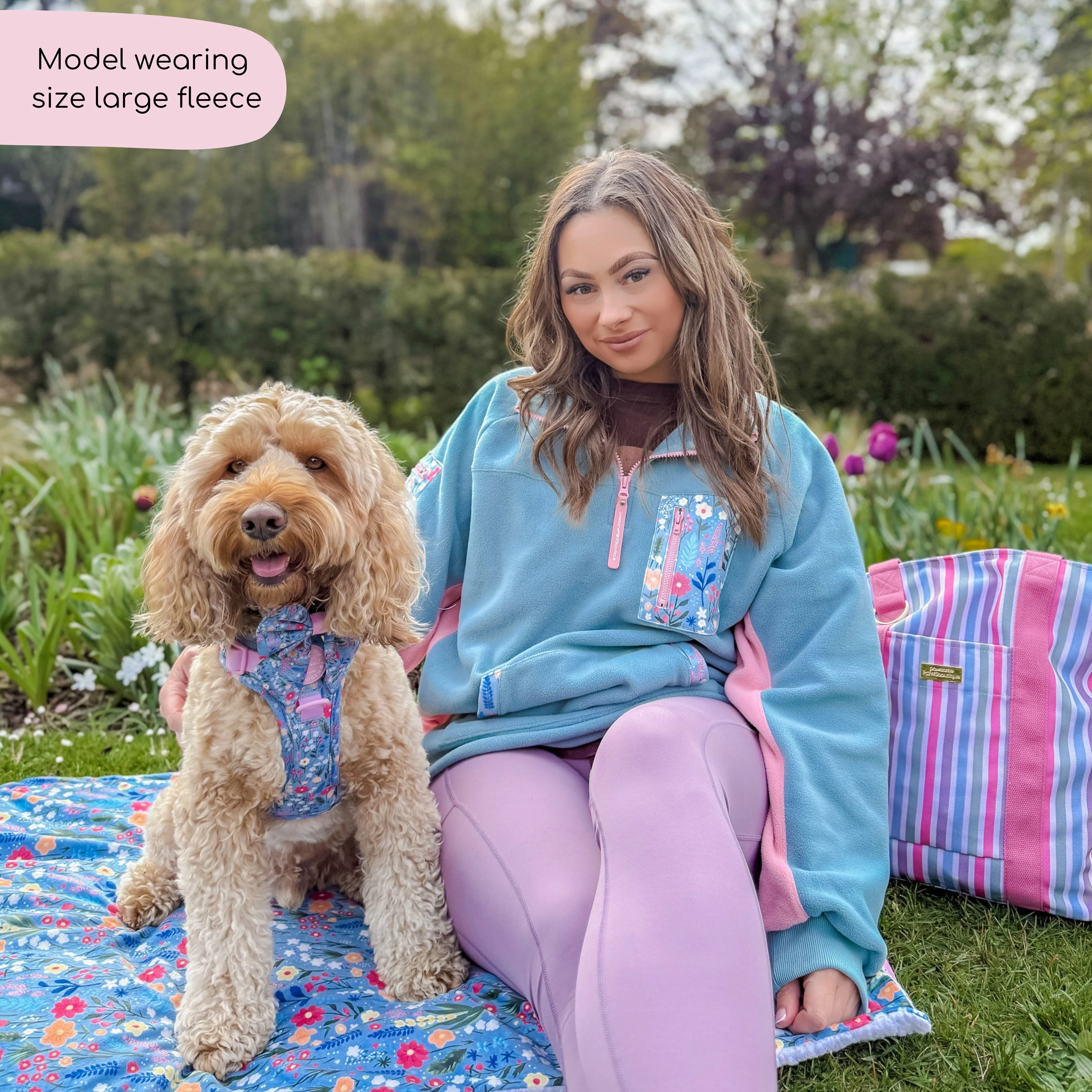 1/4 Zip Fleece - Fleece - Whimsical Wildflowers - Image 15
