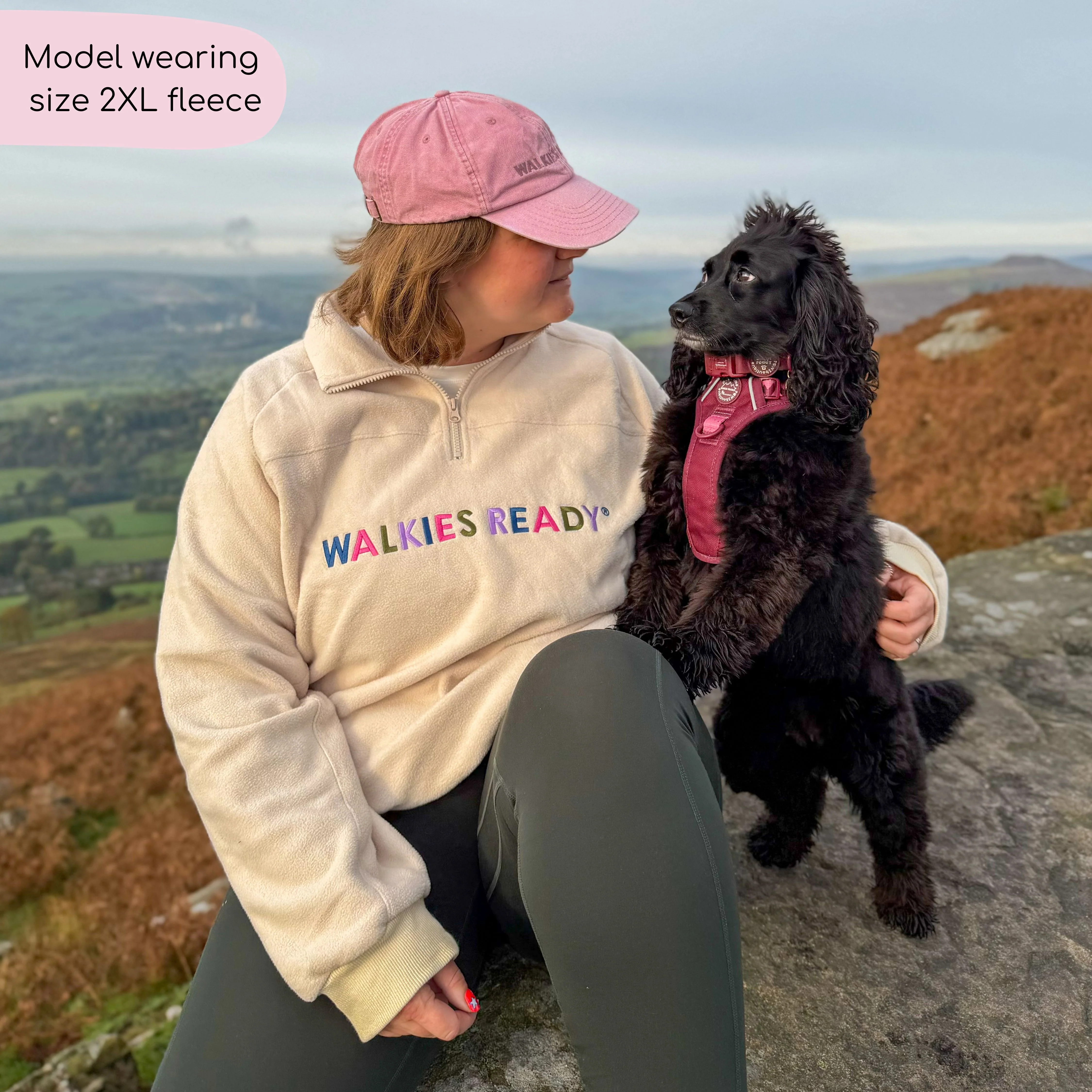 1/4 Zip Fleece - Walkies Ready® Cream - Image 21