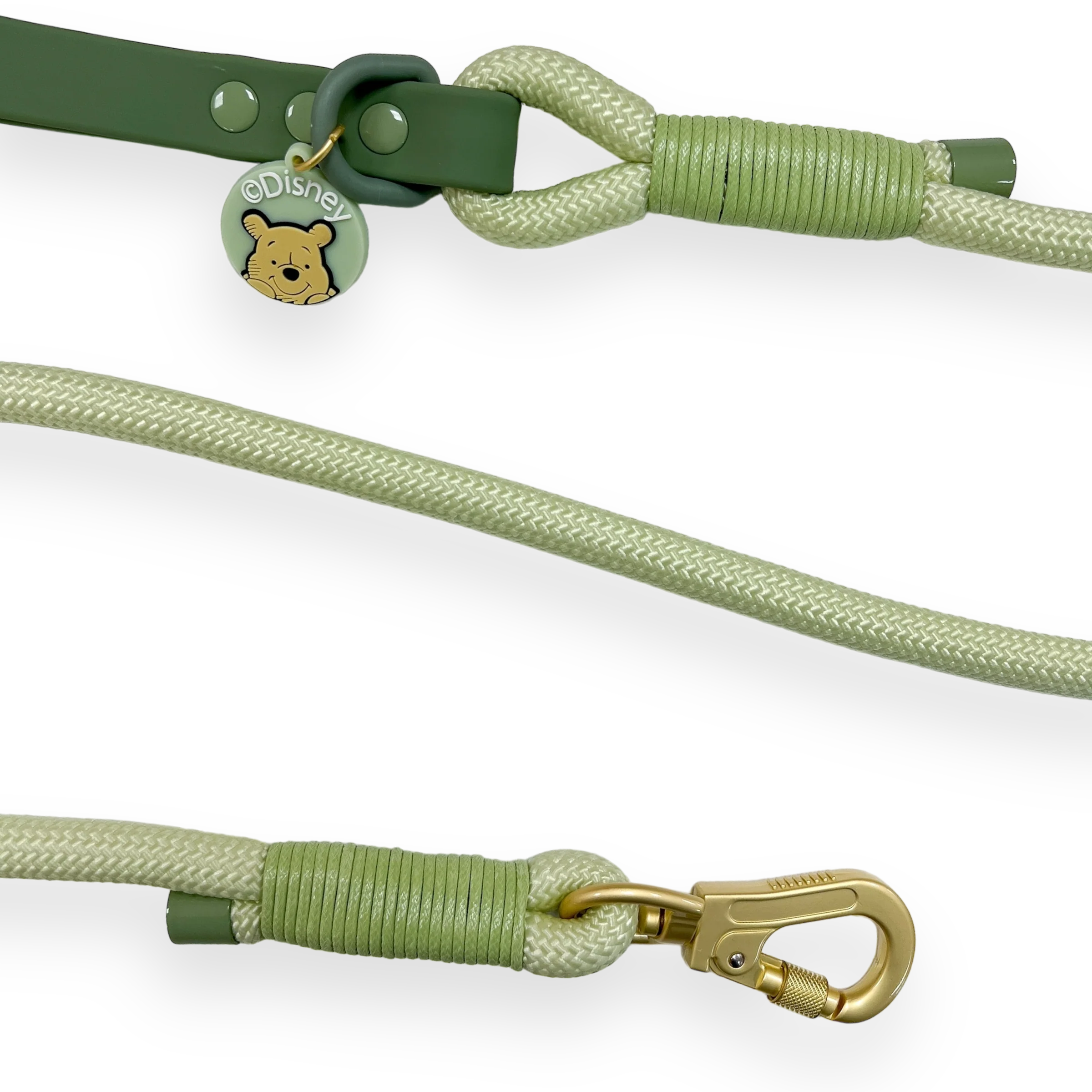 Disney© 4ft Rope Lead - 100 Aker Wood - Light and Dark Green - Image 5