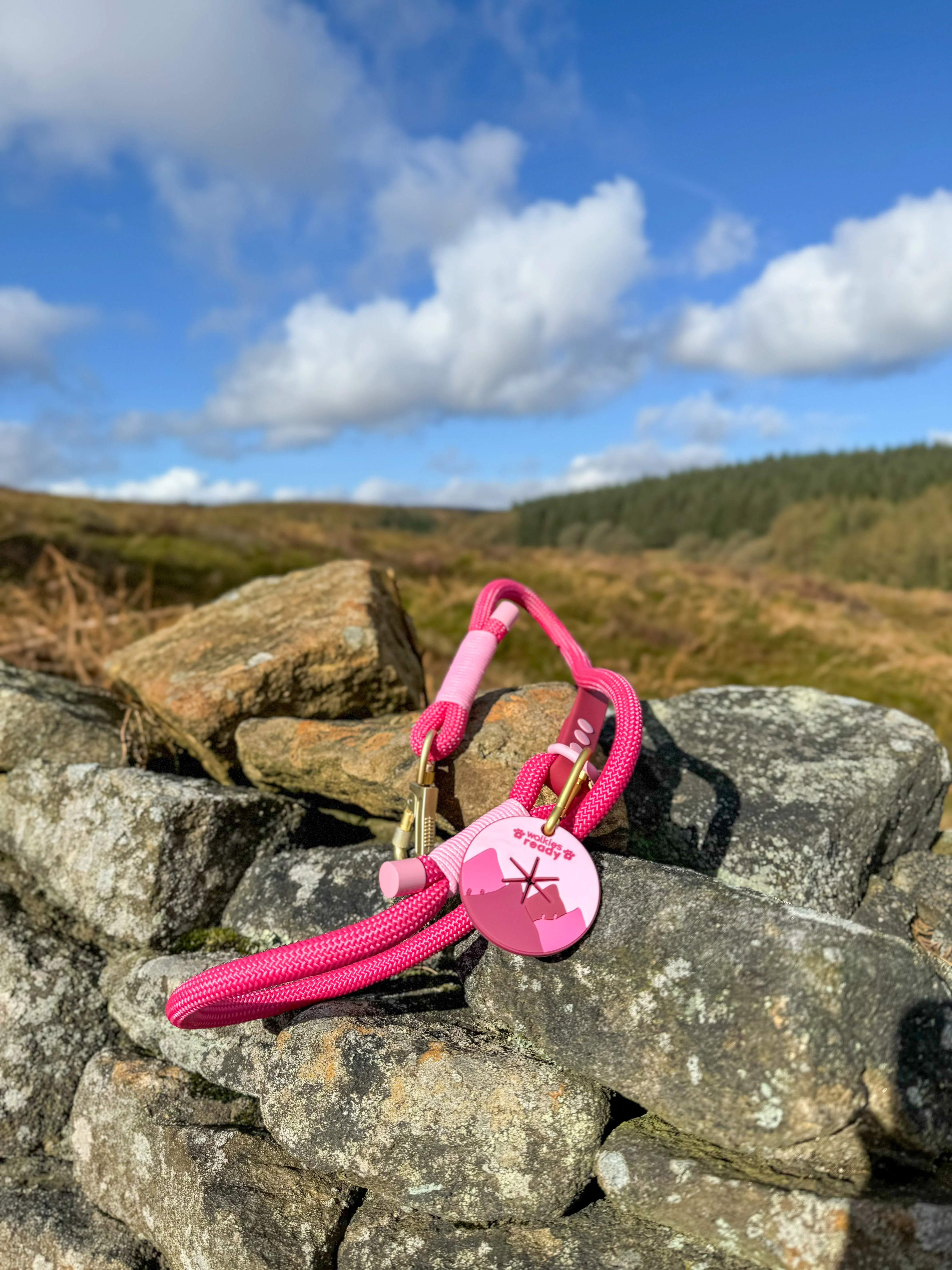 4ft Rope Lead - Walkies Ready® Raspberry Pink - Image 14