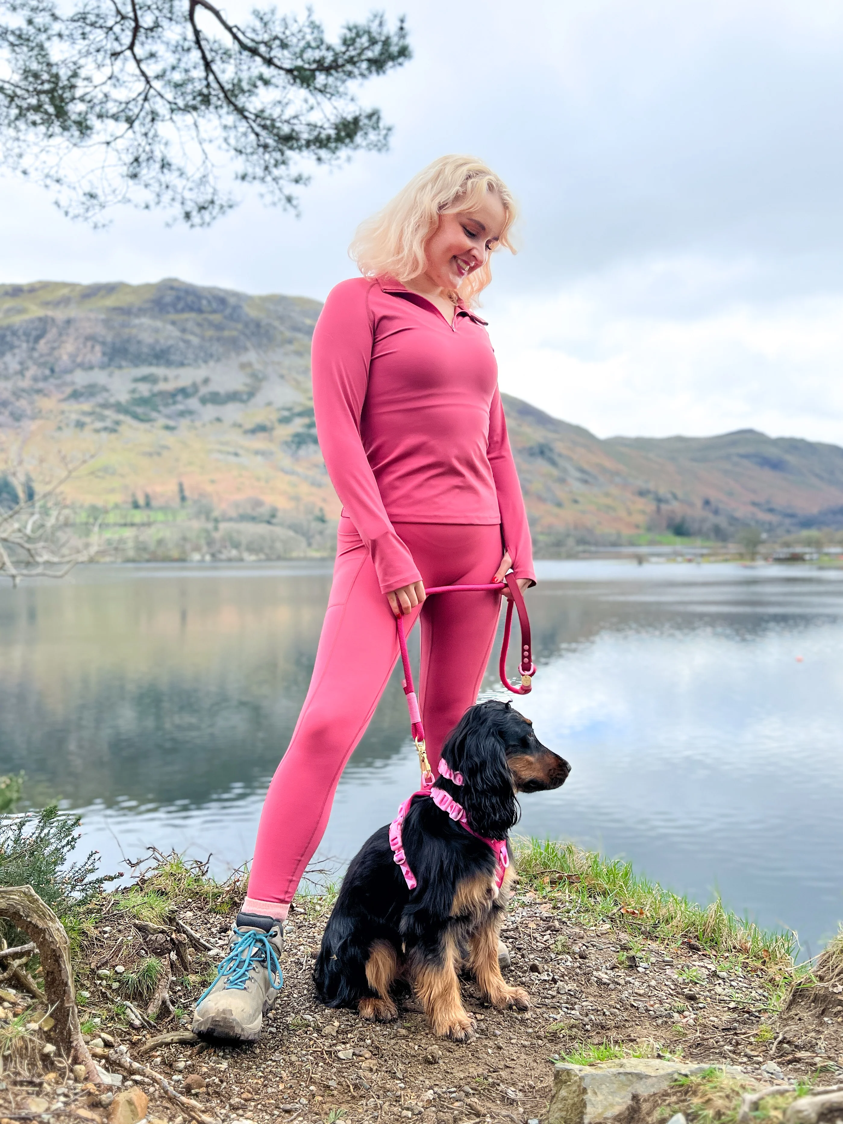 4ft Rope Lead - Walkies Ready® Raspberry Pink - Image 9