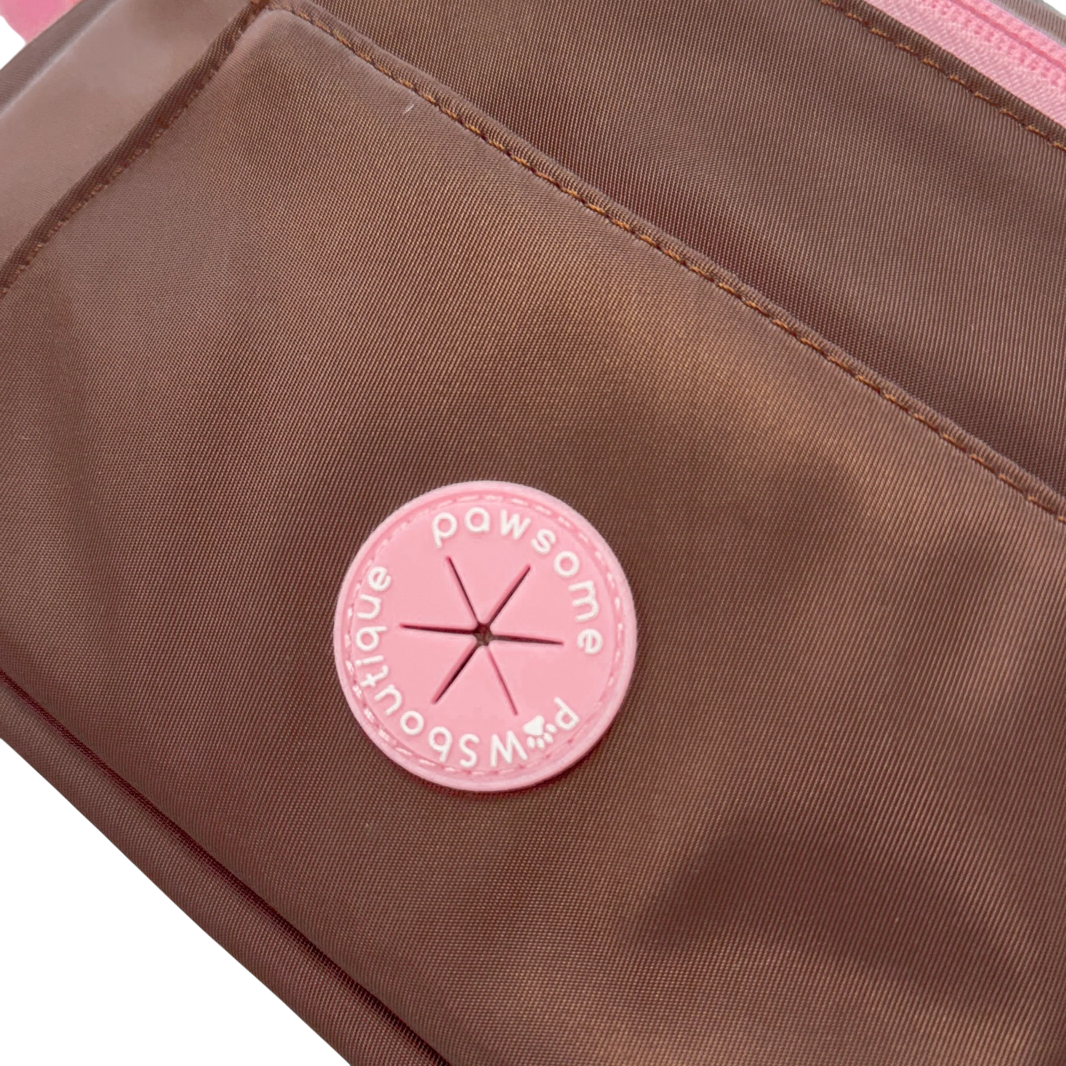 All In One Bumbag - Brown + Pink - Image 4
