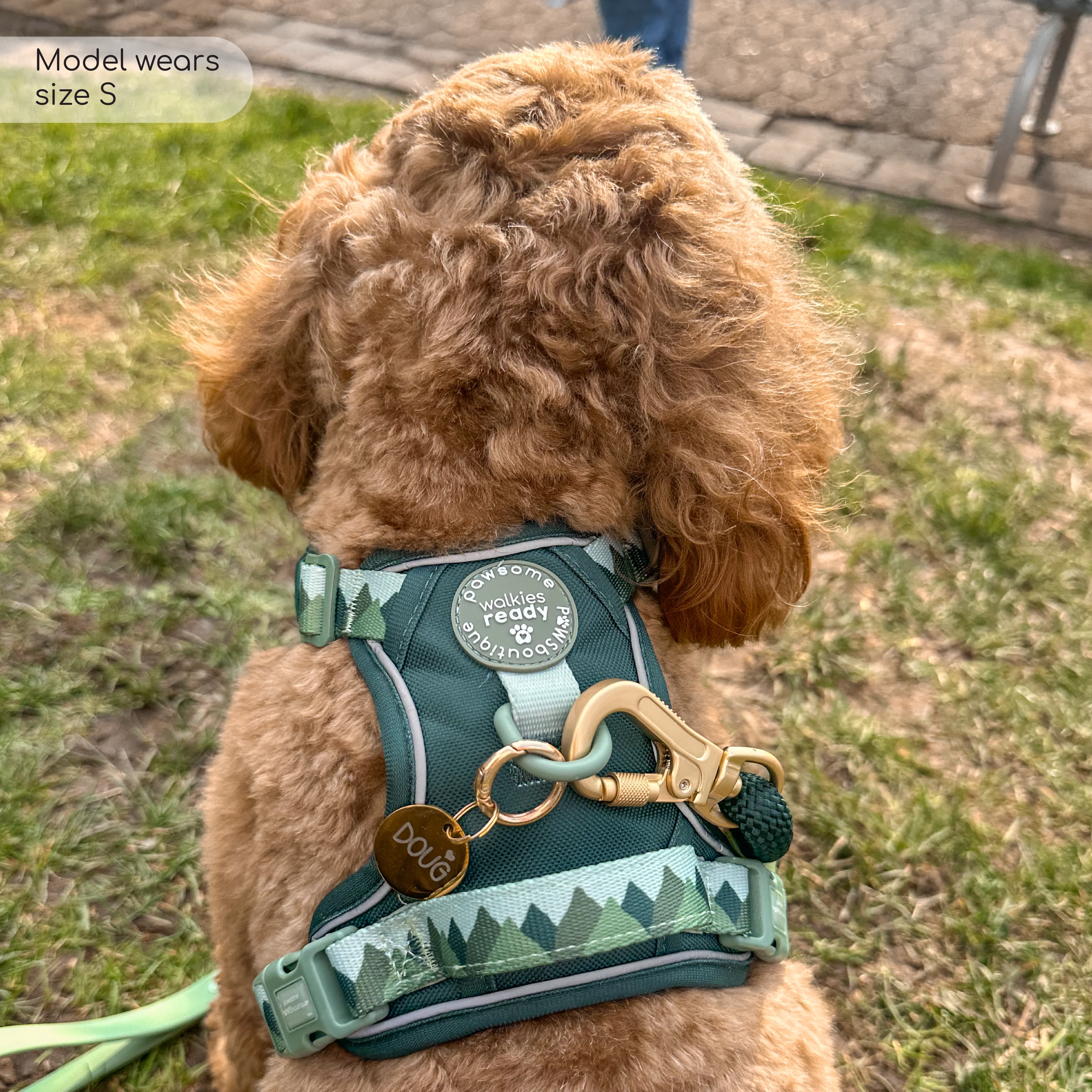 Tough Trails™ Harness - Walkies Ready® Forest Green - Image 16