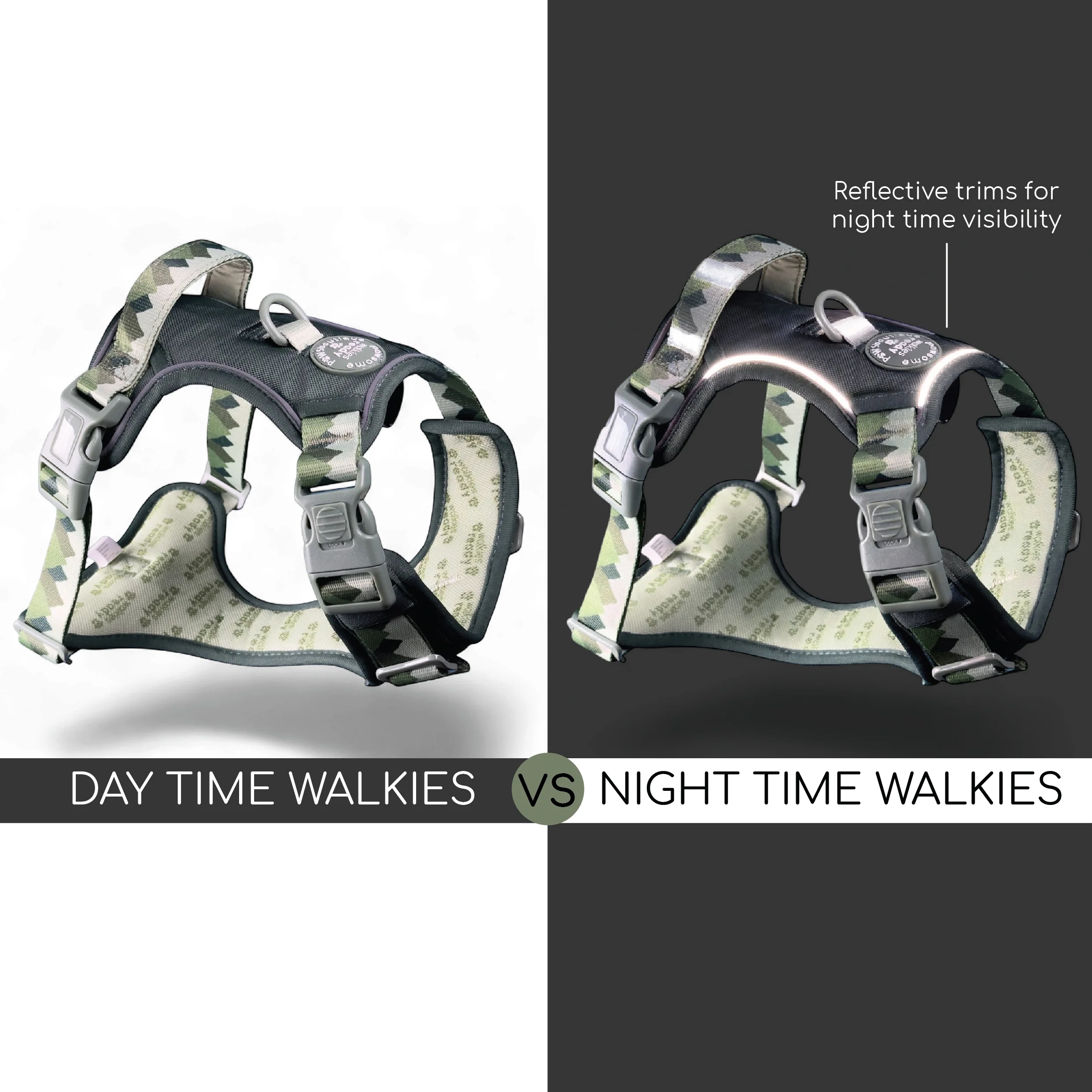 Tough Trails™ Harness - Walkies Ready® Forest Green - Image 5
