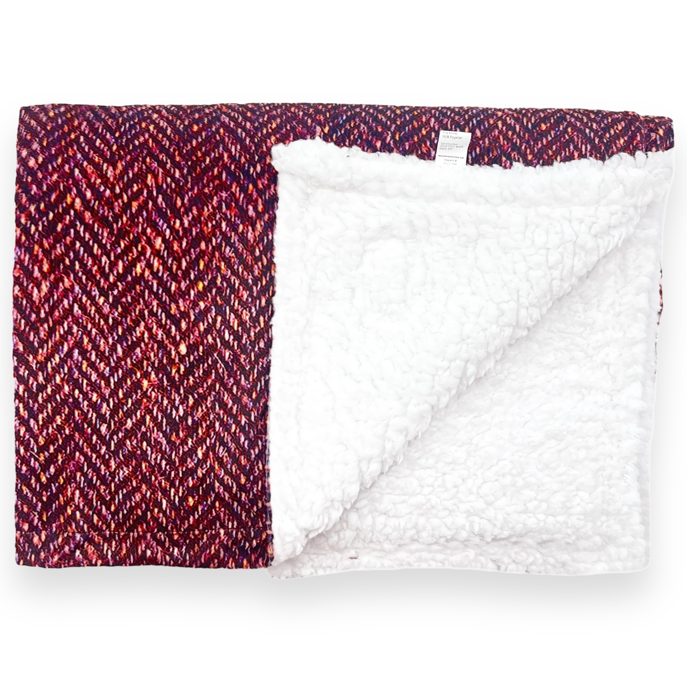 Dog Blanket - Country Burgundy - Image 2