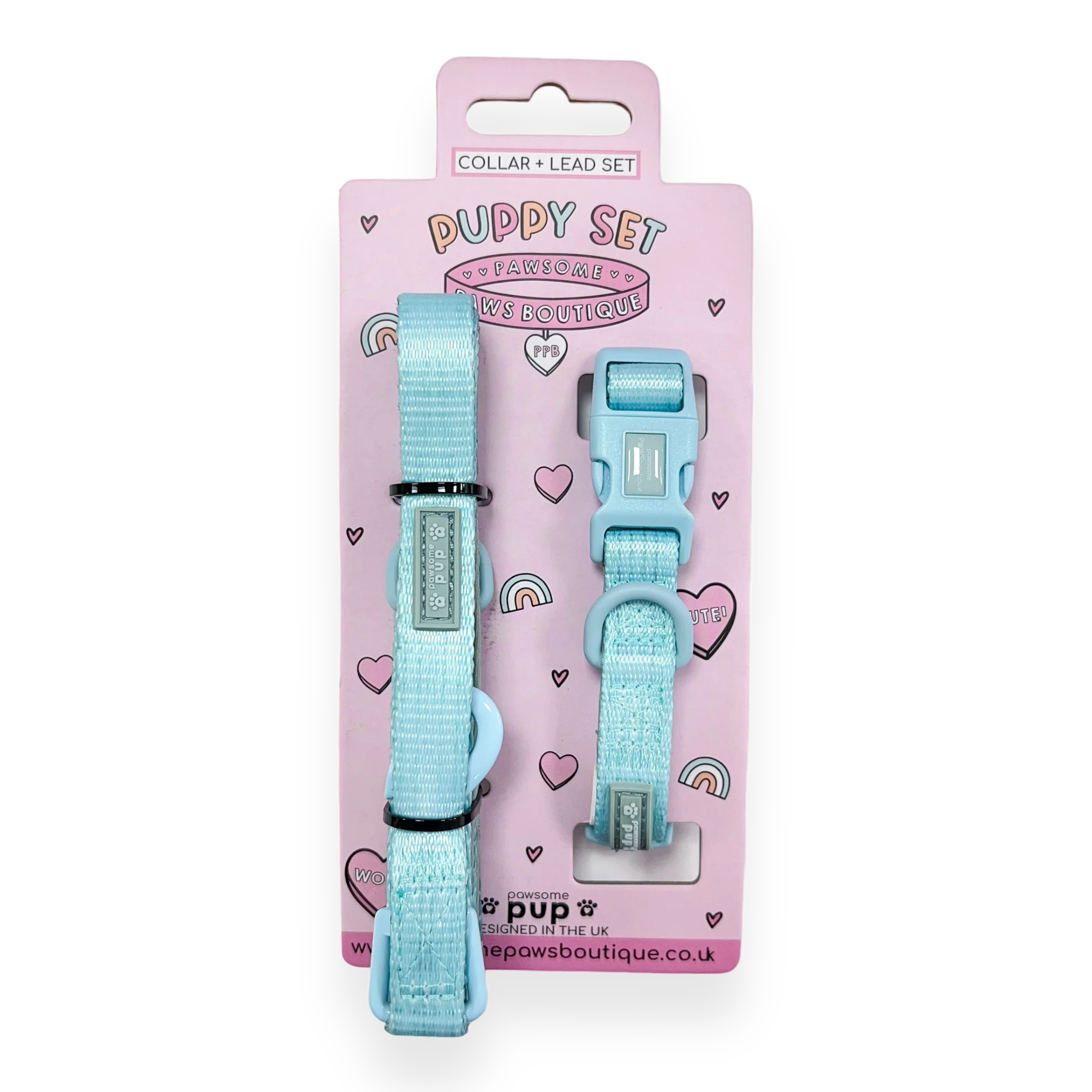Pawsome Pup Collar and Lead Set - Mint - Image 3