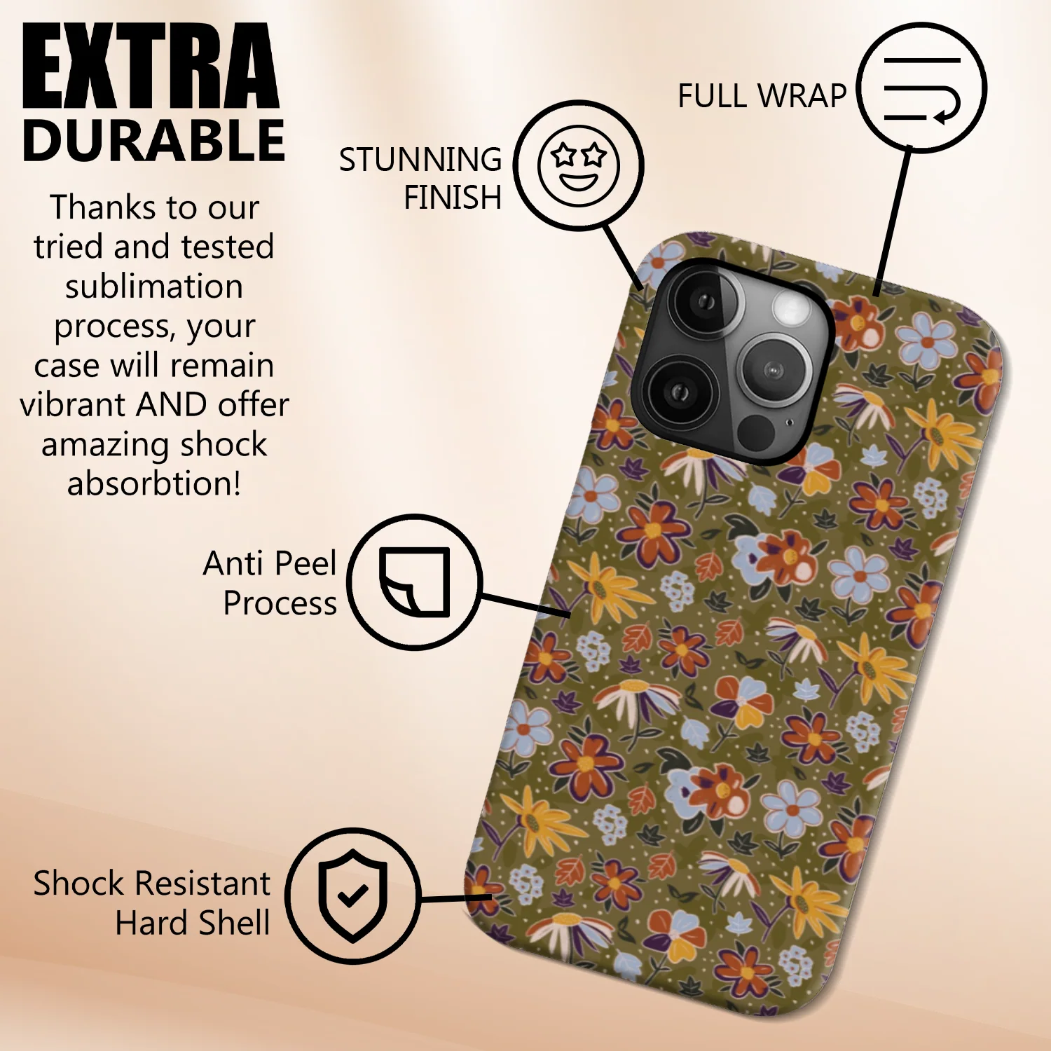 Phone Case - Rust & Bloom - Image 3