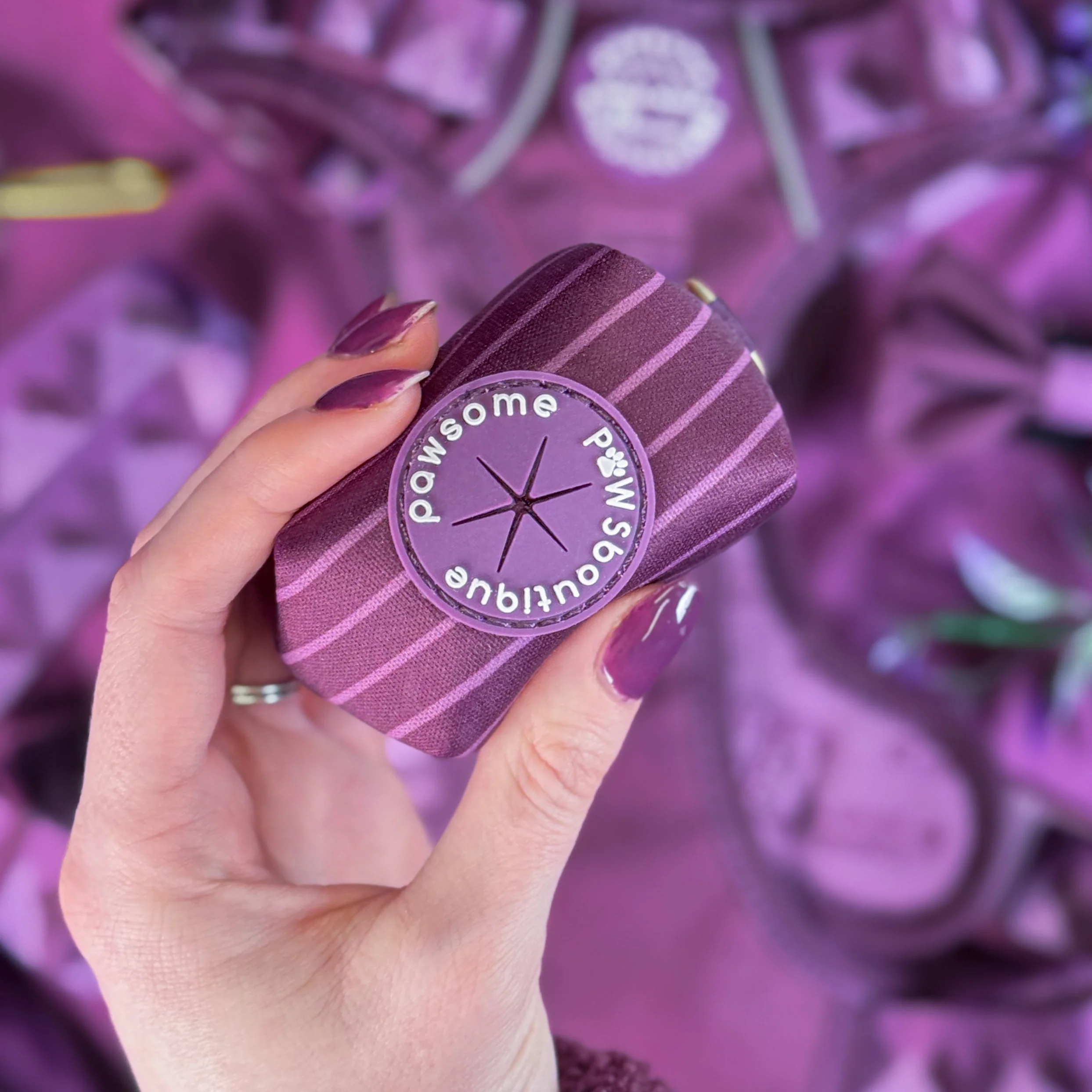 Poo Bag Holder - Walkies Ready® Plum - Image 9