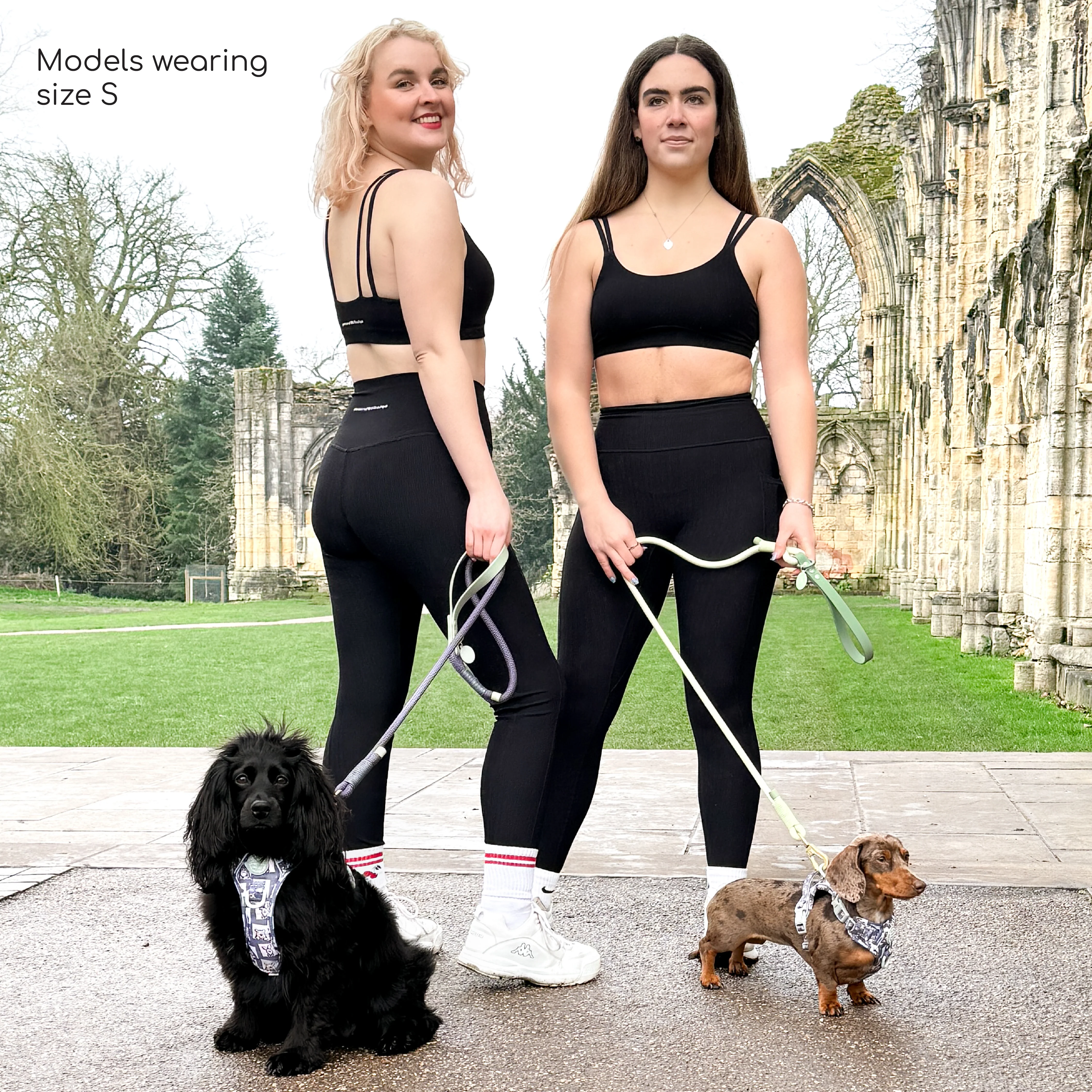 Ribbed Leggings - Black - Image 8