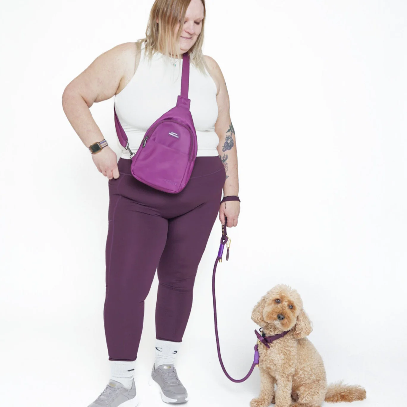 Sling Backpack - Walkies Ready® Plum - Image 12