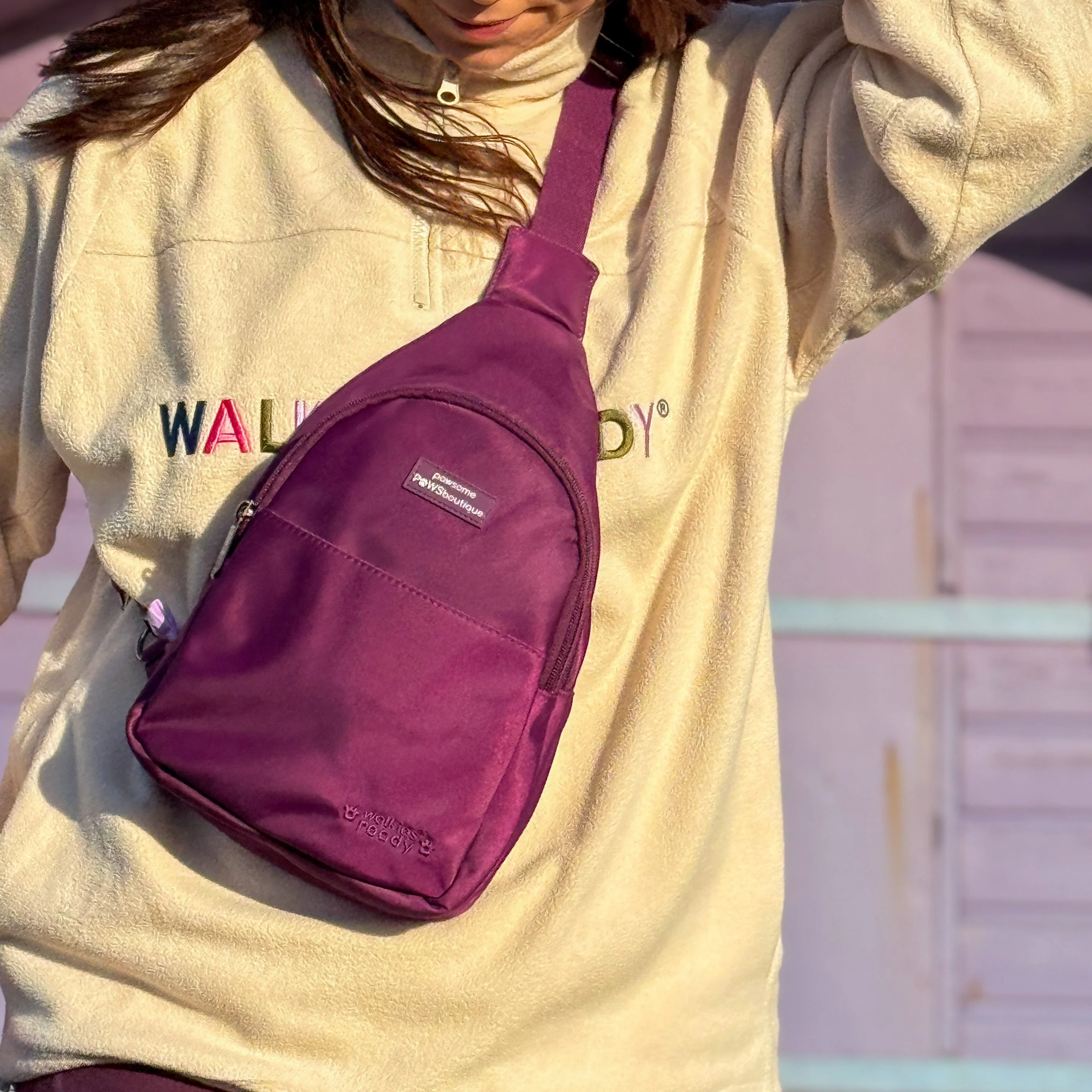 Sling Backpack - Walkies Ready® Plum - Image 20