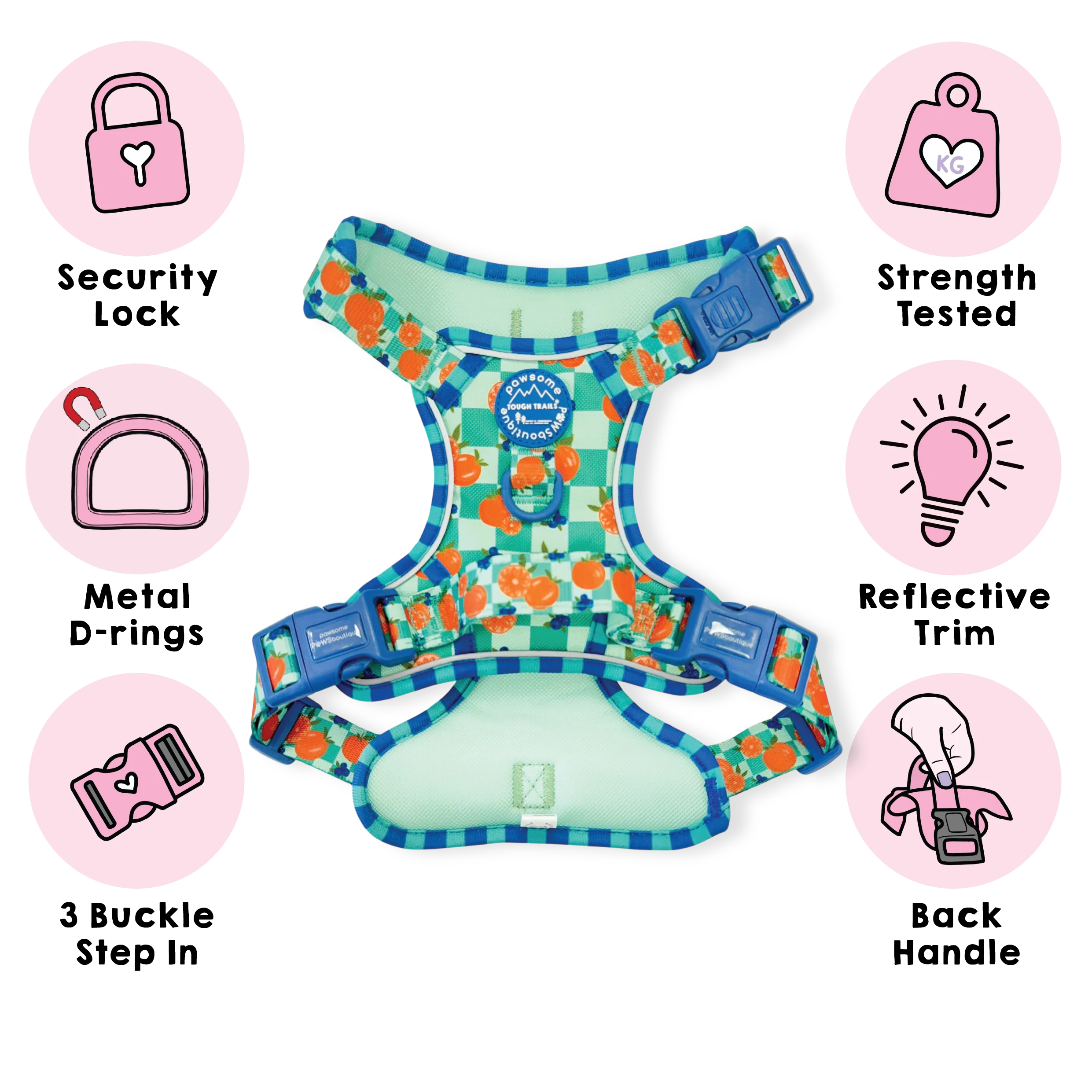 Tough Trails™ Harness - Fruit Punch - Image 2