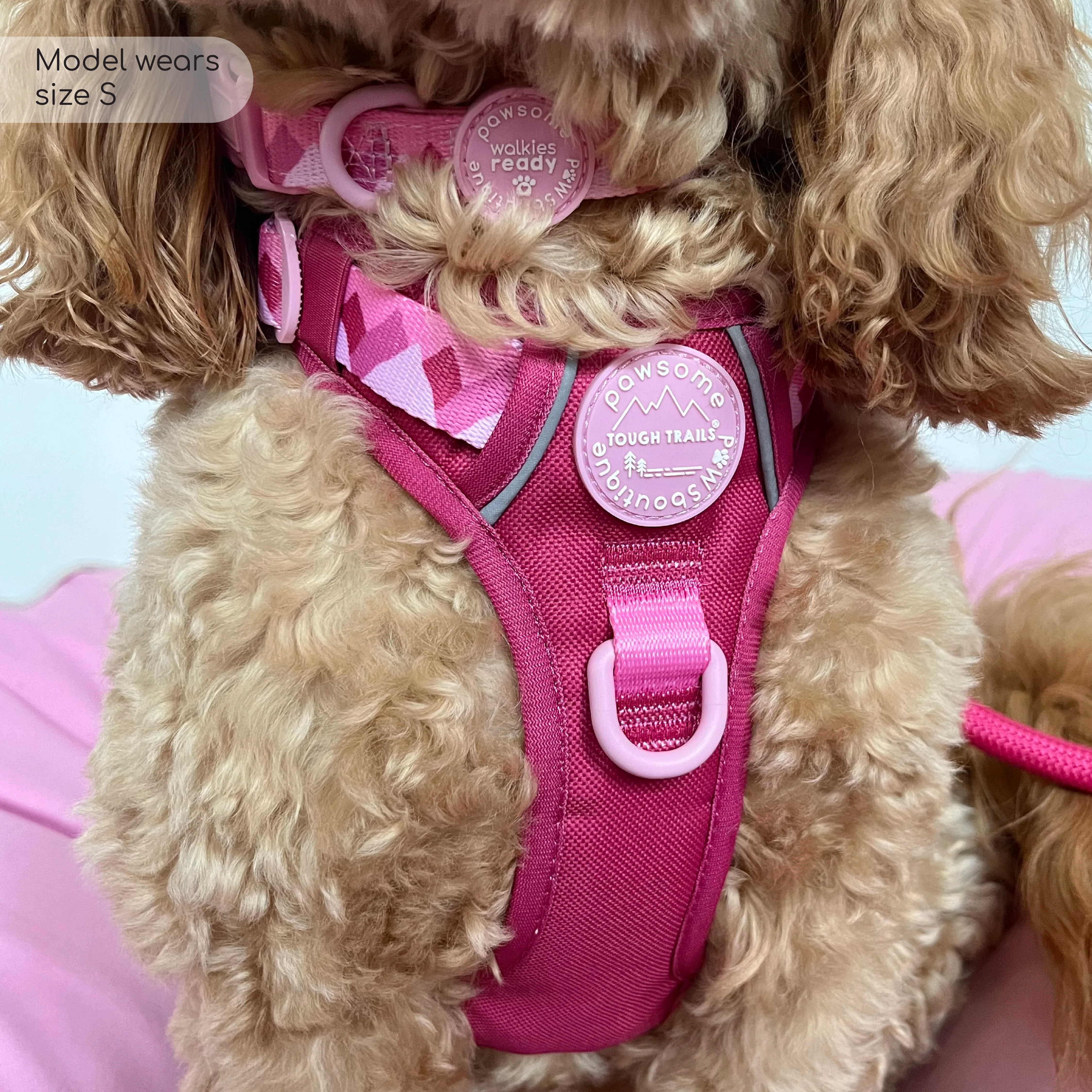 Tough Trails™ Harness - Walkies Ready® Raspberry Pink - Image 18