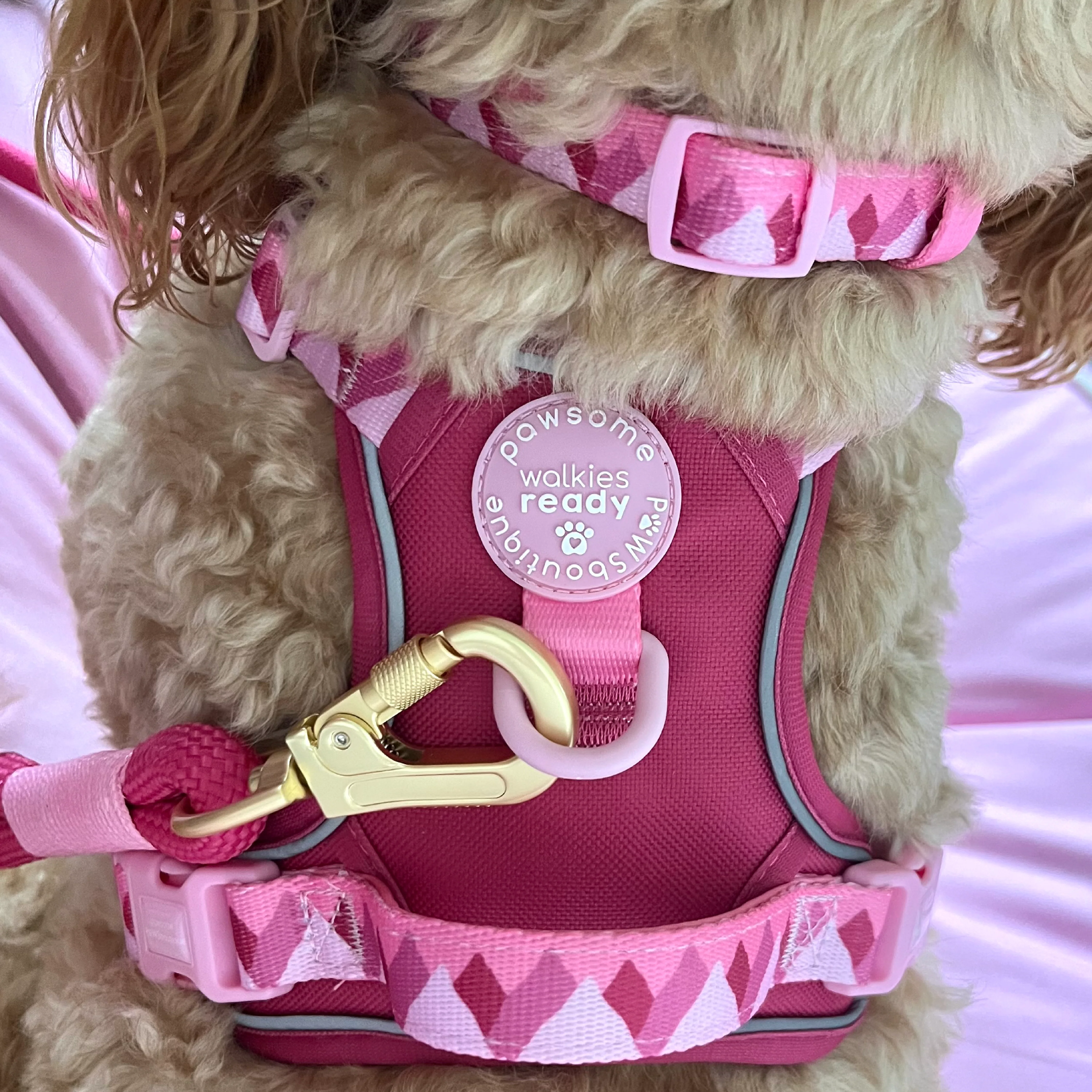 Tough Trails™ Harness - Walkies Ready® Raspberry Pink - Image 33