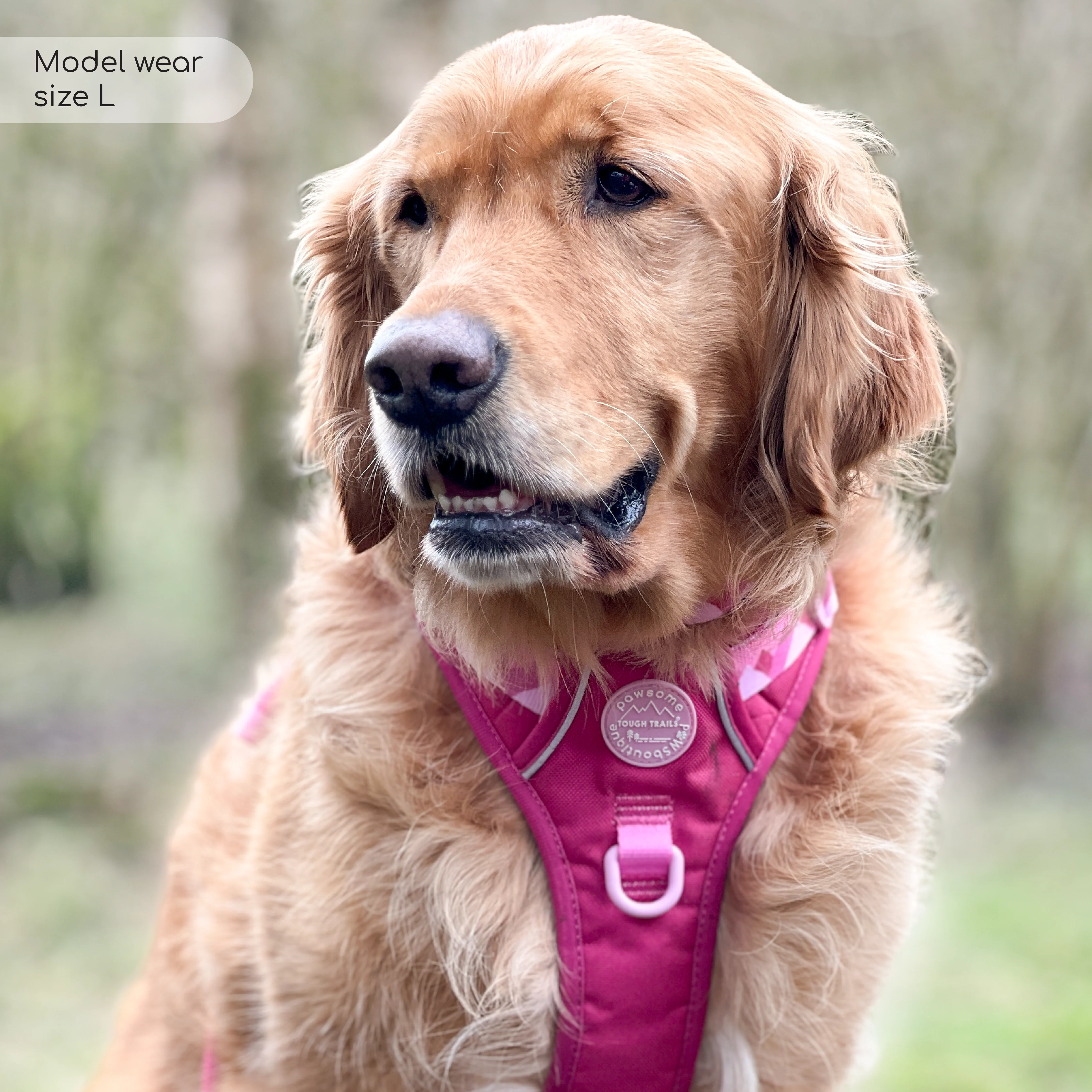Tough Trails™ Harness - Walkies Ready® Raspberry Pink - Image 6
